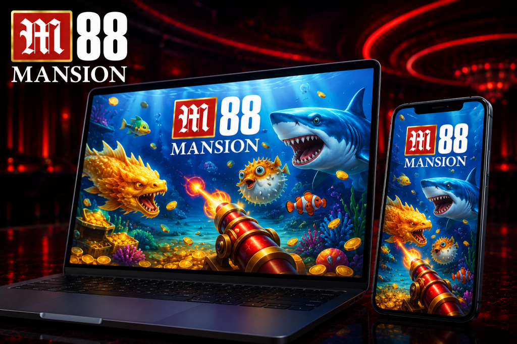Giao diện Bắn Cá M88 trên laptop và điện thoại