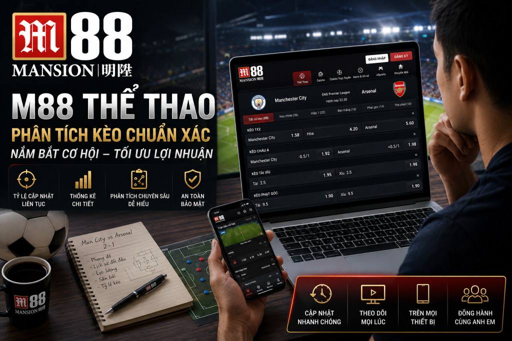 Người chơi theo dõi trận bóng và phân tích kèo trên thiết bị