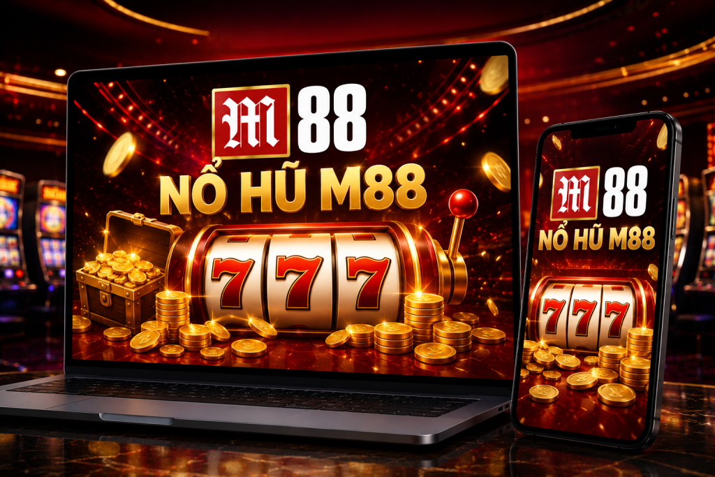 Giao diện Nổ Hũ M88 trên laptop và điện thoại